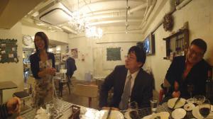 ホームページ委員会と懇親会をしました