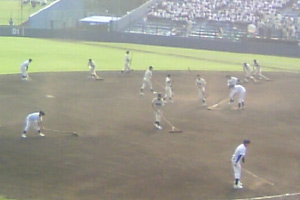 静岡東高野球部に声援をおくりました！